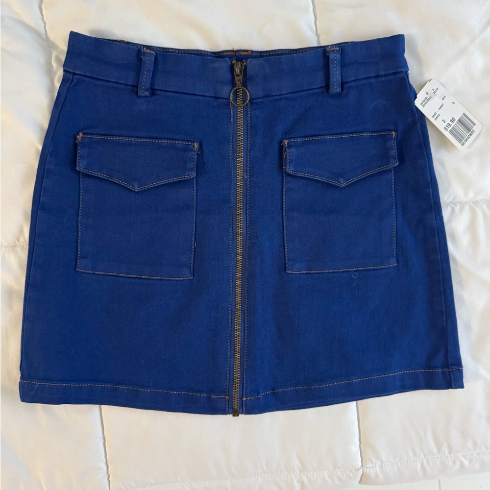 NWT Blue Denim Skirt